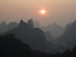 桂林「畳彩山」の夕日